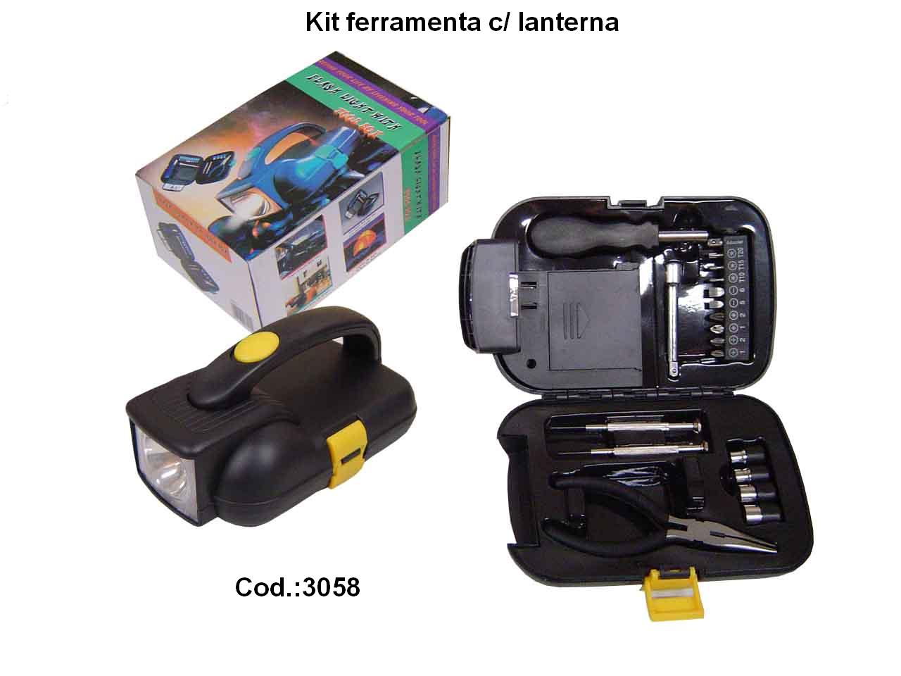 Kit ferramentas c/ lanterna (3058)