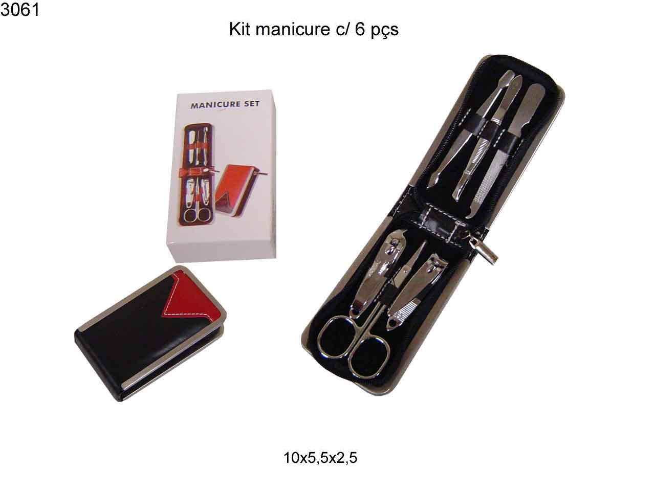 Kit manicure c/ 6 pcs (3061)
